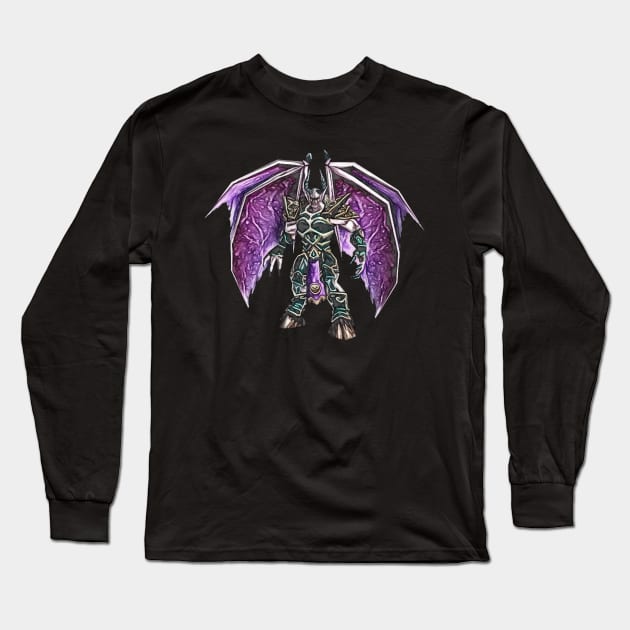 World of Warcraft Balnazzar Boss Long Sleeve T-Shirt by Green_Shirts